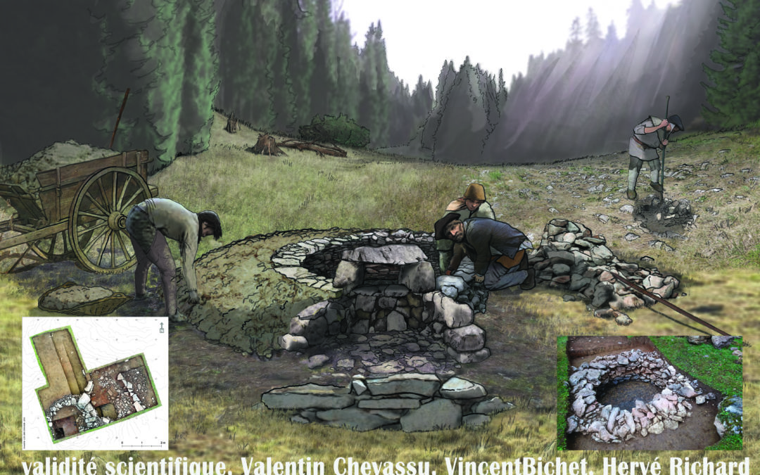 four à chaux du 16e siècle | évocations archéologiques